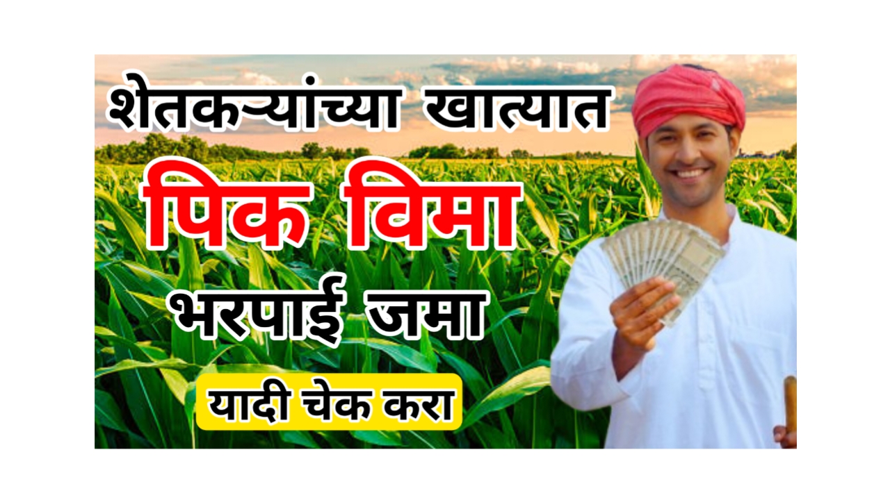 शेतकऱ्यांच्या खात्यात पीक विमा भरपाई जमा 2025; संघर्षानंतर मिळाले यश