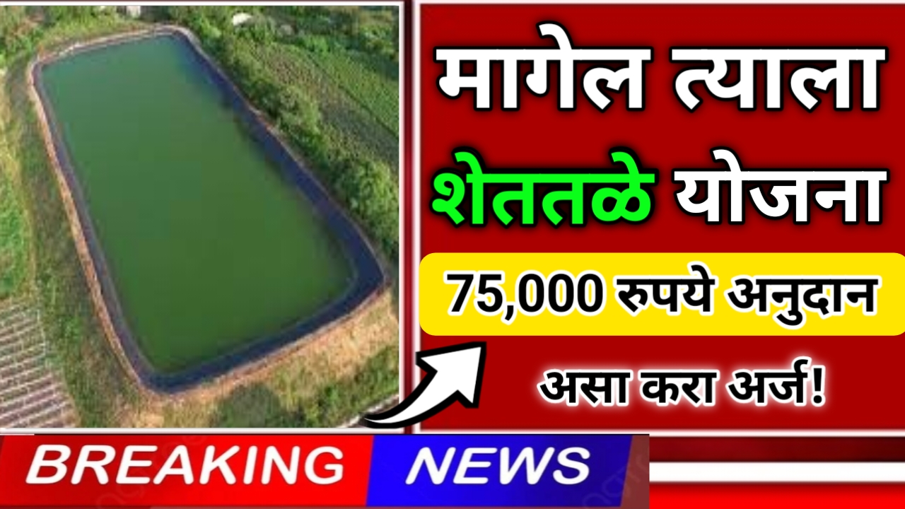 मागेल त्याला शेततळे योजना 2025: शेतकऱ्यांना मिळणार 75,000 पर्यंत मोफत अनुदान – अर्ज प्रक्रिया, पात्रता, फायदे येथे वाचा