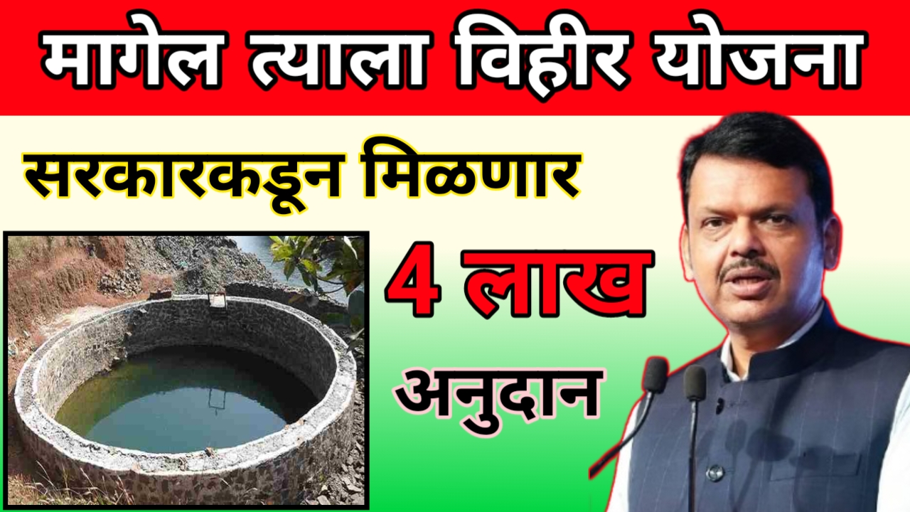 मागेल त्याला विहीर योजना 2025: शेतकऱ्यांना मिळणार 4 लाख रुपयांचे अनुदान, जाणून घ्या संपूर्ण माहिती.